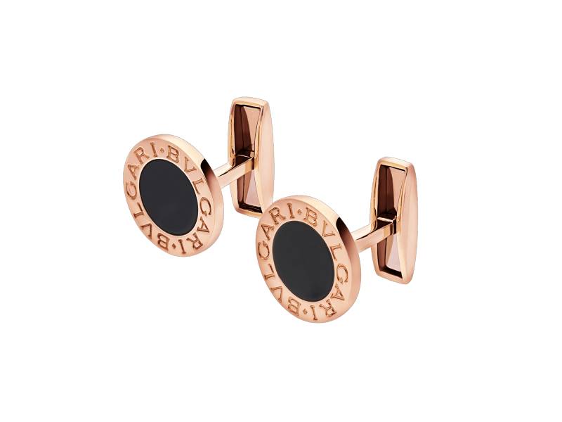 GEMELLI ORO ROSA E ONICE BULGARI BULGARI BULGARI 344429